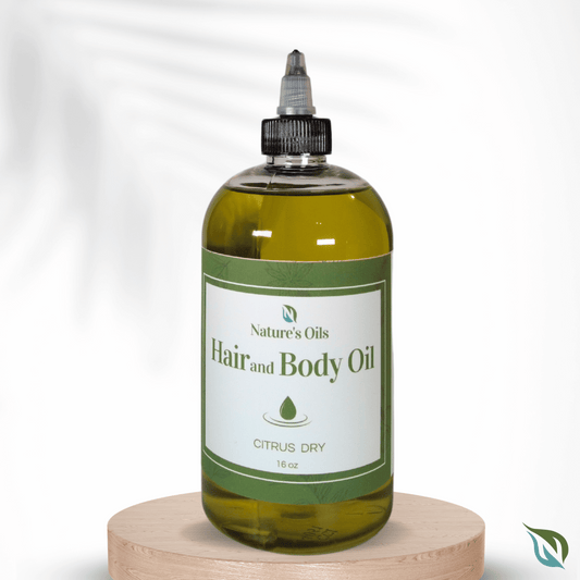 Nature's Oils Hair and Body Oil Citrus Dry 16 oz