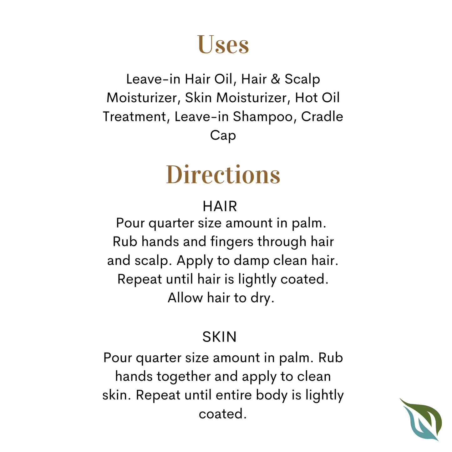 Nature's Oils Hair and Body Oil -  2 oz Set of 4 Sampler